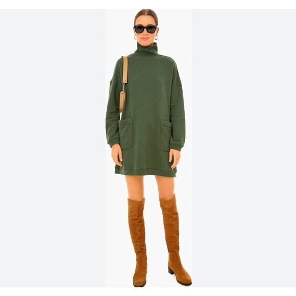 Tuckernuck‎ Pomander Place Porter Dress Medium Sweatshirt Turtleneck Cozy *flaw - Picture 1 of 12